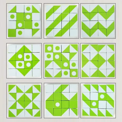 Blocs de géométrie Montessori 3D en bois