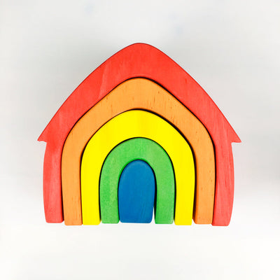 Jeu de construction en bois Fidtoy Life pour enfants