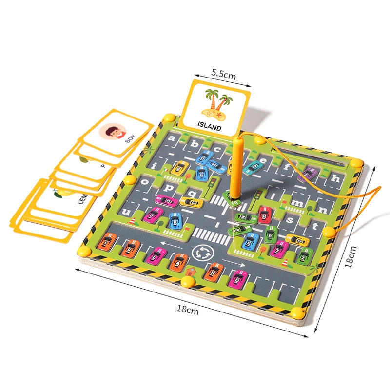 Bead Puzzle™ – Labyrint de tri – Puzzle de billes magnétiques en bois