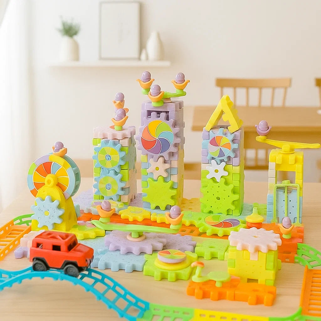 GearTrack – Électrique et Éducatif – Jeu de construction en blocs