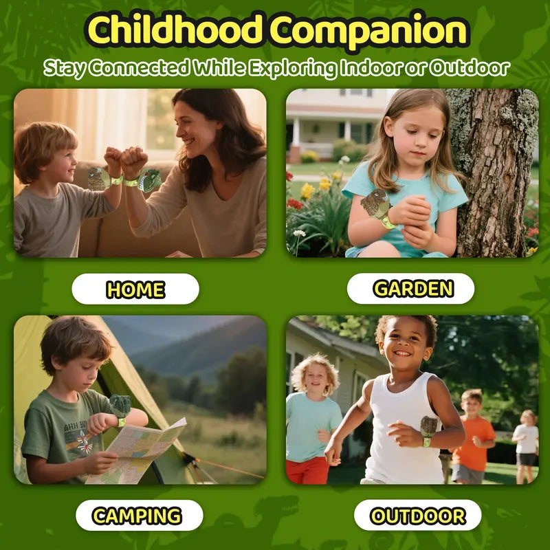 Walkie Talkies de Muñeca DinoTalk™ - Juego de Aventura Dino Manos Libres (Paquete de 2)