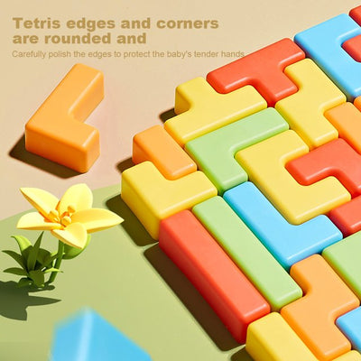 Juego de bloques Tetris de cohete espacial - 052