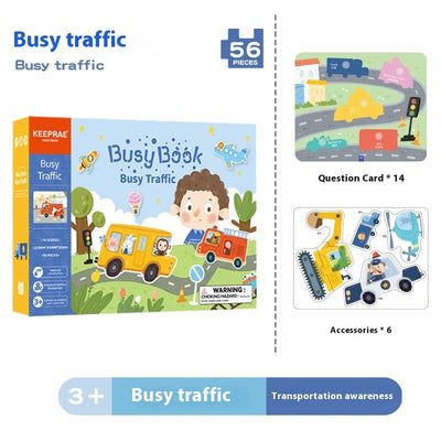 Iluminación Temprana del Bebé Educación Cognitiva Temprana Libro Tranquilo Juguetes Educativos