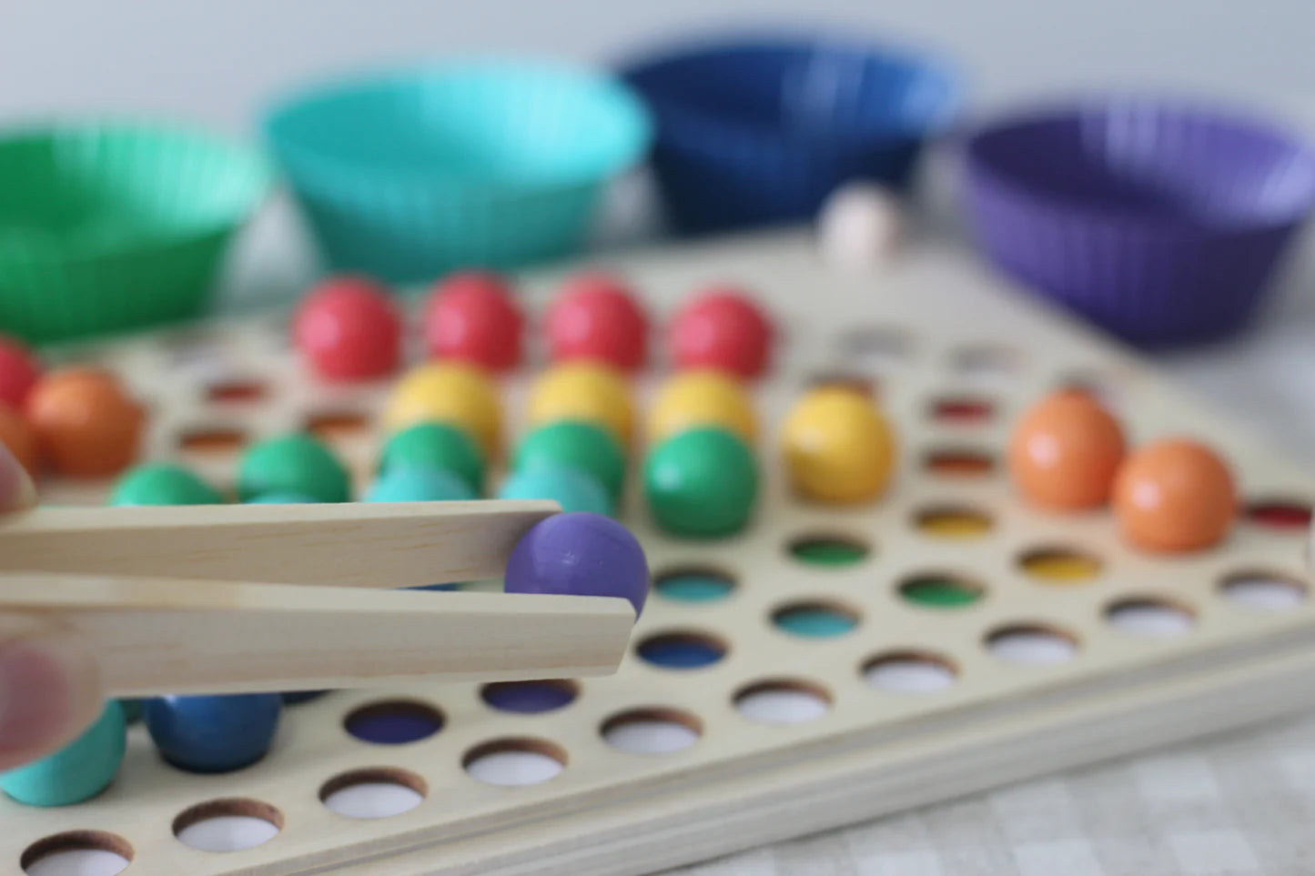 Perles Montessori Arc-en-ciel Fidtoy