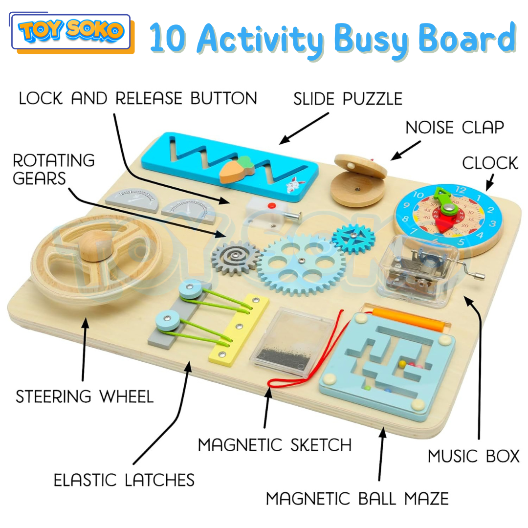 Table d'activités interactive – Jouet Montessori 10-en-1 pour tout-petits