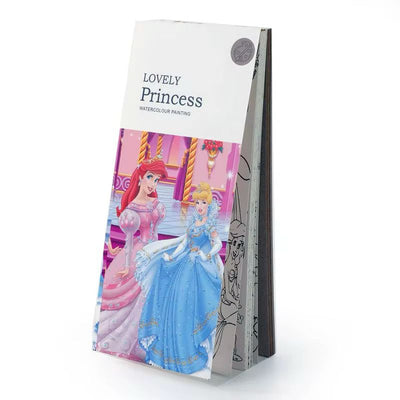 Juego de marcapáginas para pintar – Divertida acuarela creativa para niños – Animales del bosque, Princesa, Elfo feliz, Mascota linda