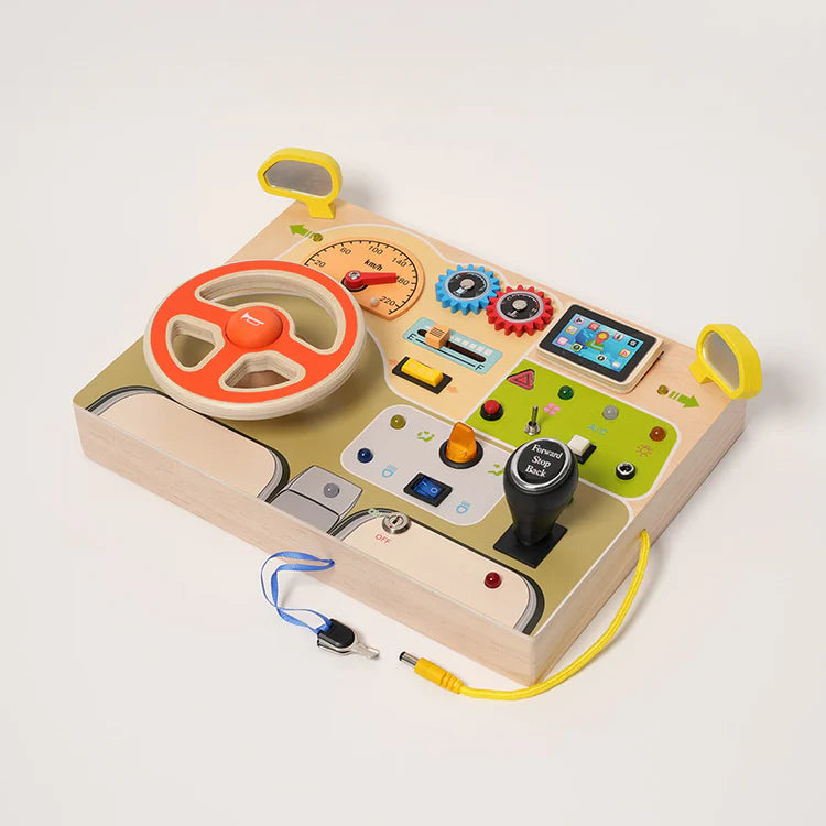 Tableau de bord interactif Fidtoy Busy - Jouet Montessori pour enfants