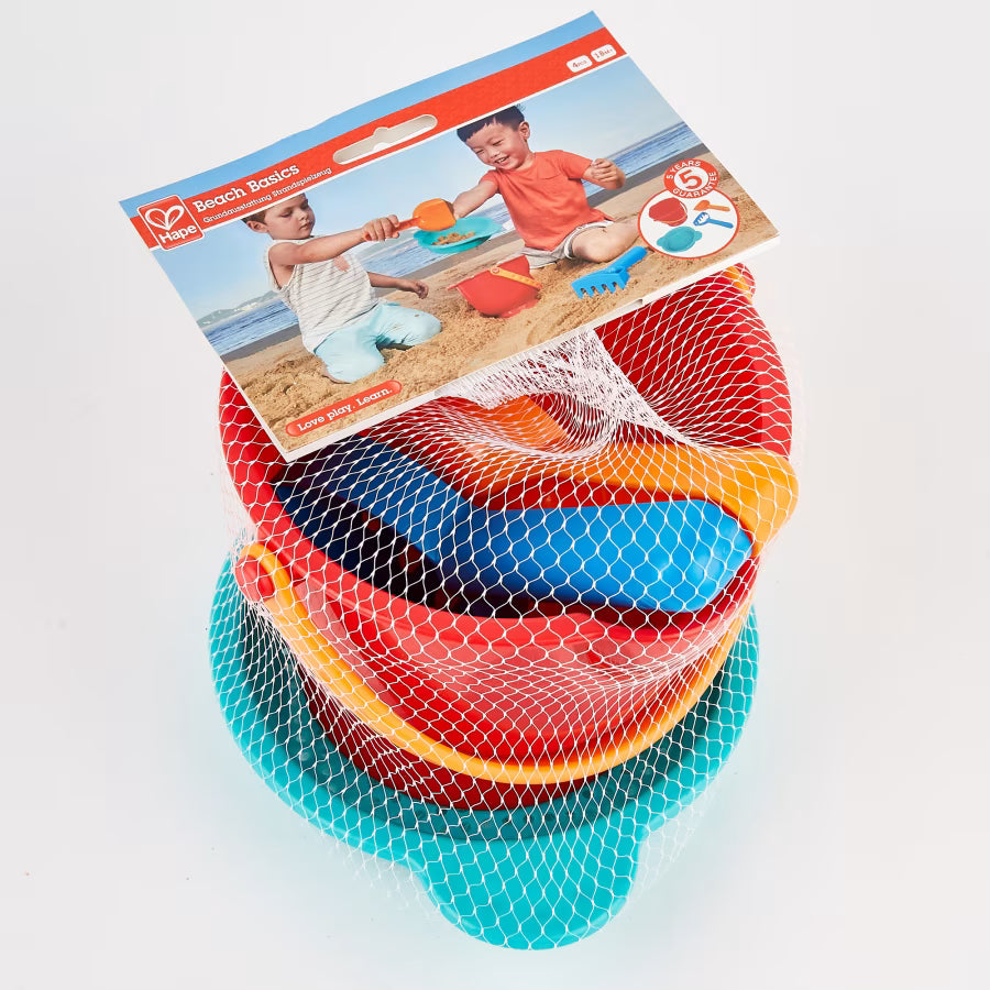 Ensemble de jouets de plage Fidtoy : seau, pelle et râteau pour enfants