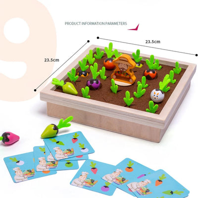 Juego de memoria de tirar zanahorias – Juguete para habilidades motrices finas y de emparejamiento