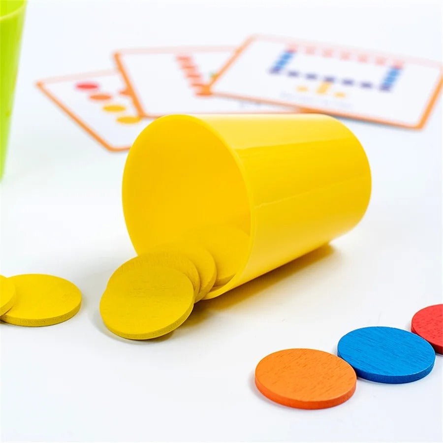 Juego de apilar vasos para clasificar colores