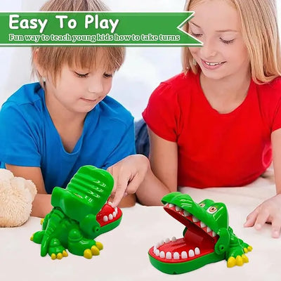Fidtoy Crocodile Dents Morsure Doigt Jeu pour Enfants – Drôle Crocodile Dentiste Jeu de Fête pour Voyage en Famille et Jeu de Groupe
