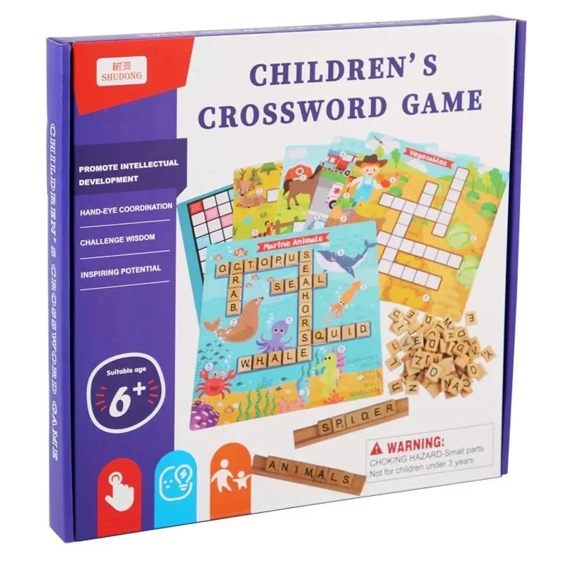 Juego de crucigramas y Scrabble para niños