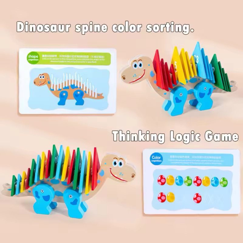 Trier les épines de dinosaures – Jeu de reconnaissance de chiffres et de logique