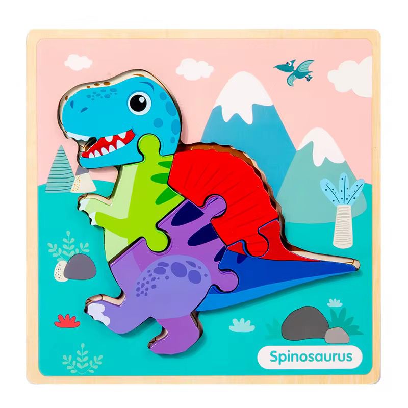 Rompecabezas de madera de dinosaurios - Diseño variado