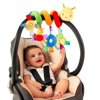 Fidtoy Baby Spiral Stroller Toy – Sensory Plush Hanging Activity for 0-12 Months