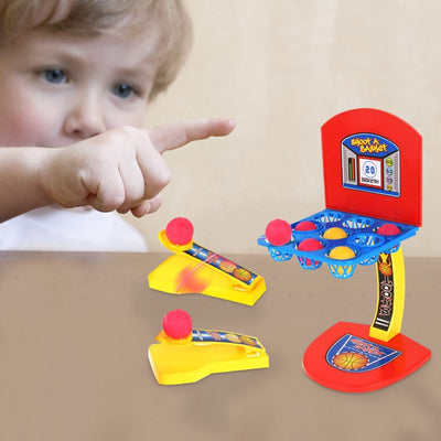 Fidtoy Mini jeu de basket de bureau avec panier et catapultes