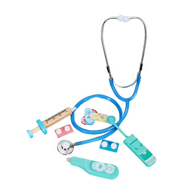 Fidtoy Pretend Play Doctor Medical Tool Kit for Kids Role Play Health Toy with Stethoscope Thermometer Bandages Ages 3+