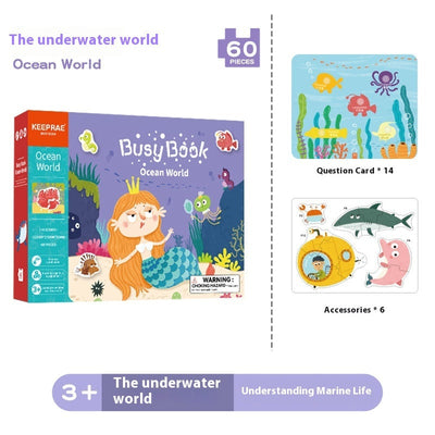 Iluminación Temprana del Bebé Educación Cognitiva Temprana Libro Tranquilo Juguetes Educativos