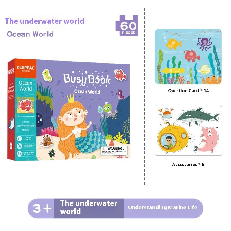 Iluminación Temprana del Bebé Educación Cognitiva Temprana Libro Tranquilo Juguetes Educativos