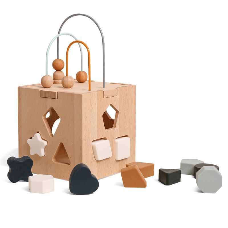 Juguetes de rompecabezas de madera multifuncionales para educación temprana para niños | Aprendizaje y juego sensorial amigables con el autismo