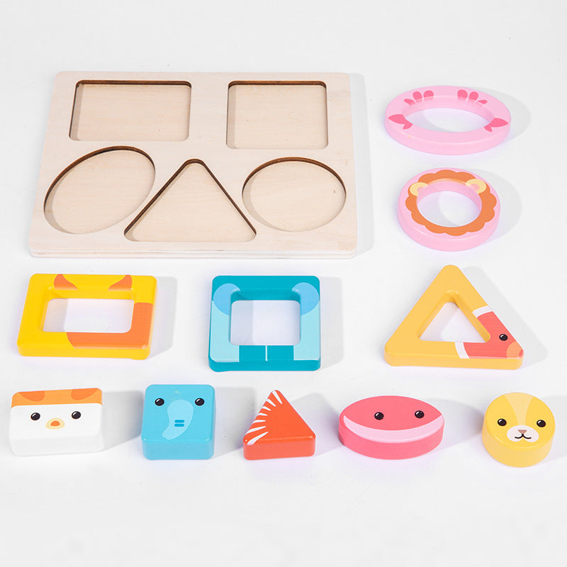 Juguete de combinación de animales y formas - Juguetes de motricidad fina