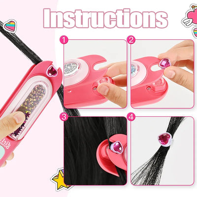 Hair Gem Creator™ - Brille de mille feux ! - Tampon à bijoux capillaires