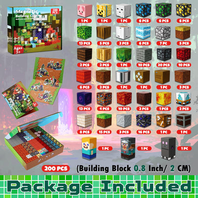 Magnetic Building Blocks – Minecraft-Inspired Magnet Cubes for Kids