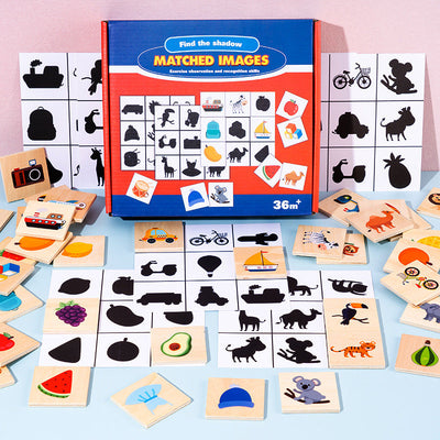 Jeu en bois Cherche l'ombre - Jouets mathématiques