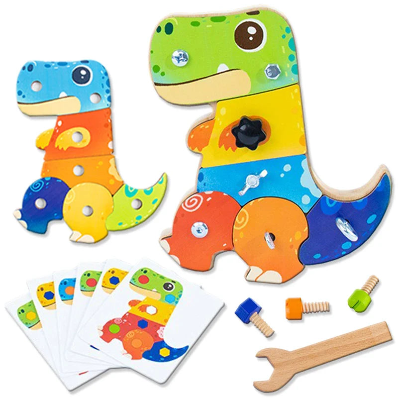 Dino Screwdriver Board™ - Tourne et Découvre - Jouet Sensoriel