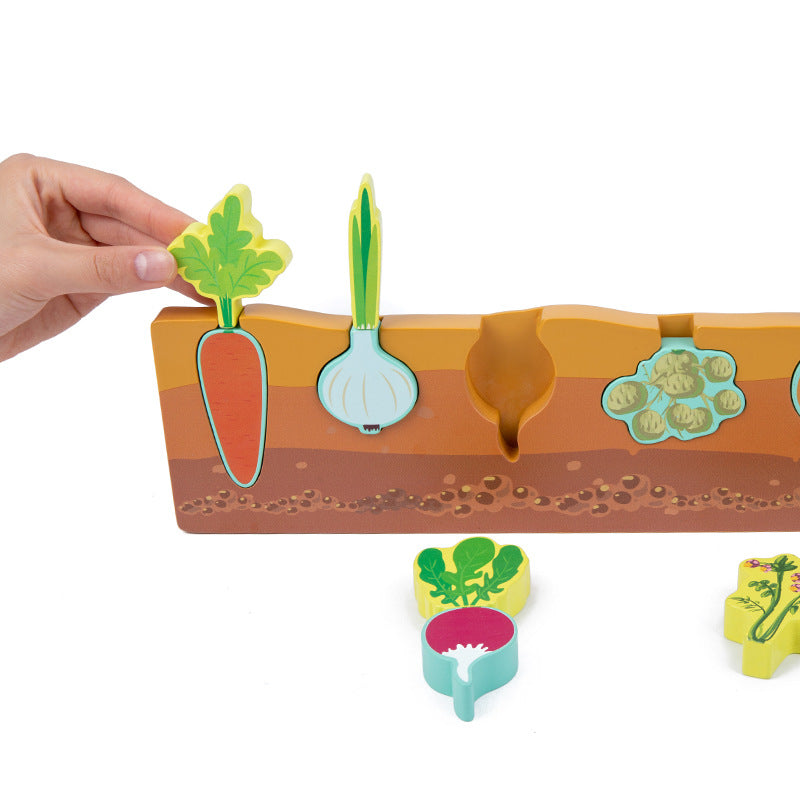 Wooden Vegetables Puzzle - Best Montessori Educational Toys