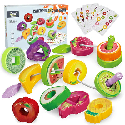 Fruit Lacing Game™ – Fijne motoriek – Fruit Kralen Speelgoed