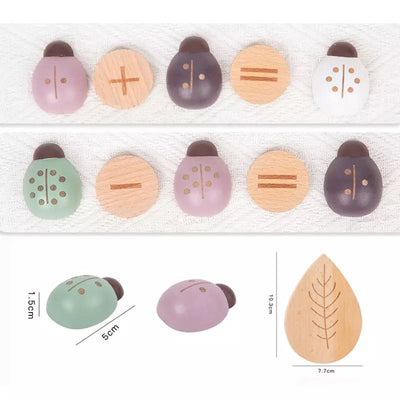 Wooden Ladybug Study - Montessori Wooden Toys