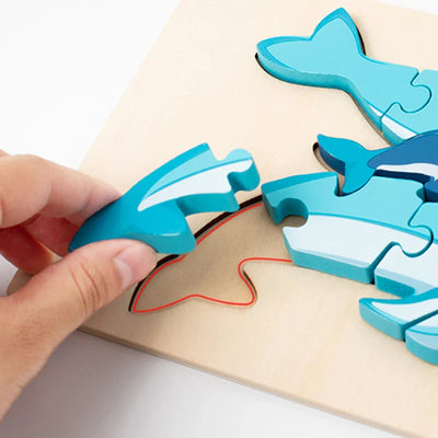 Animal Puzzle™ – Découvrez et Apprenez – Puzzle en Bois Cartoon