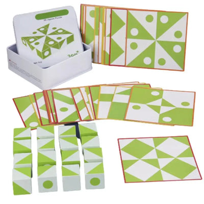 BrainBlocks™ – Slim & Creatief – Houten Geometrisch Denkspel