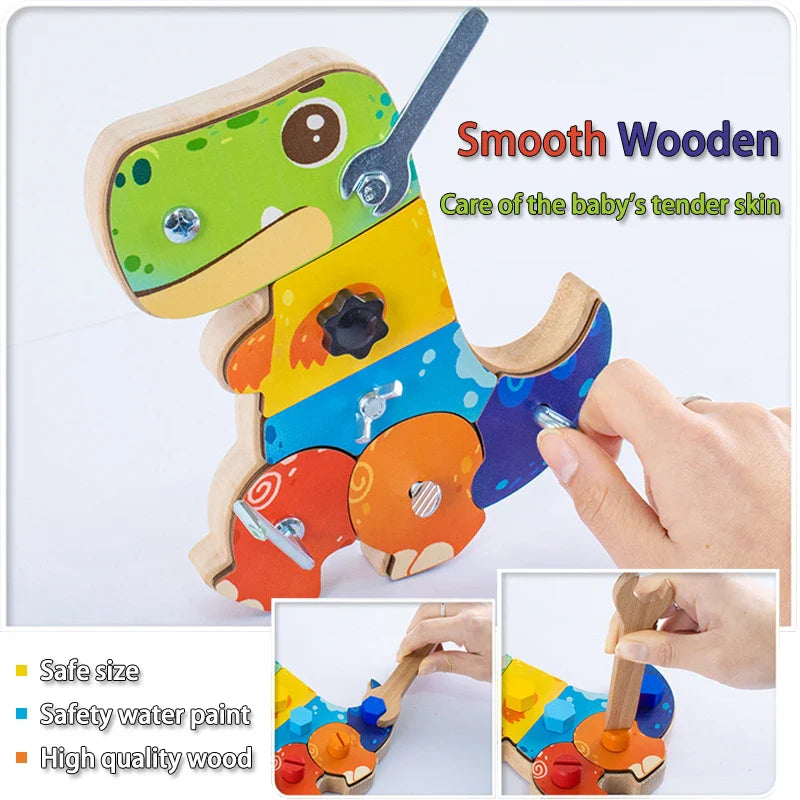 Dino Screwdriver Board™ - Tourne et Découvre - Jouet Sensoriel