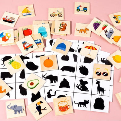 Jeu en bois Cherche l'ombre - Jouets mathématiques
