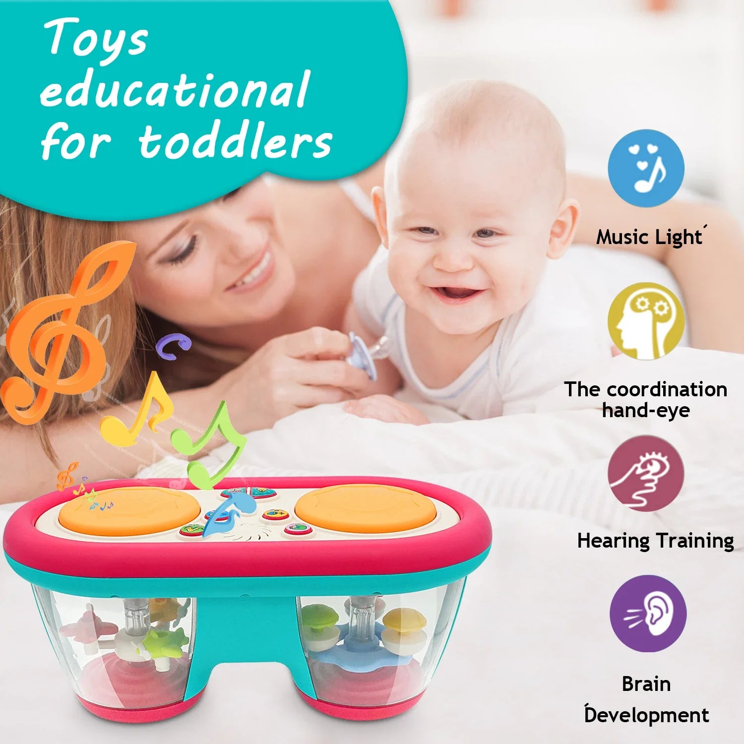 Baby Drum™ - Muzikale Start - Baby Drumstel