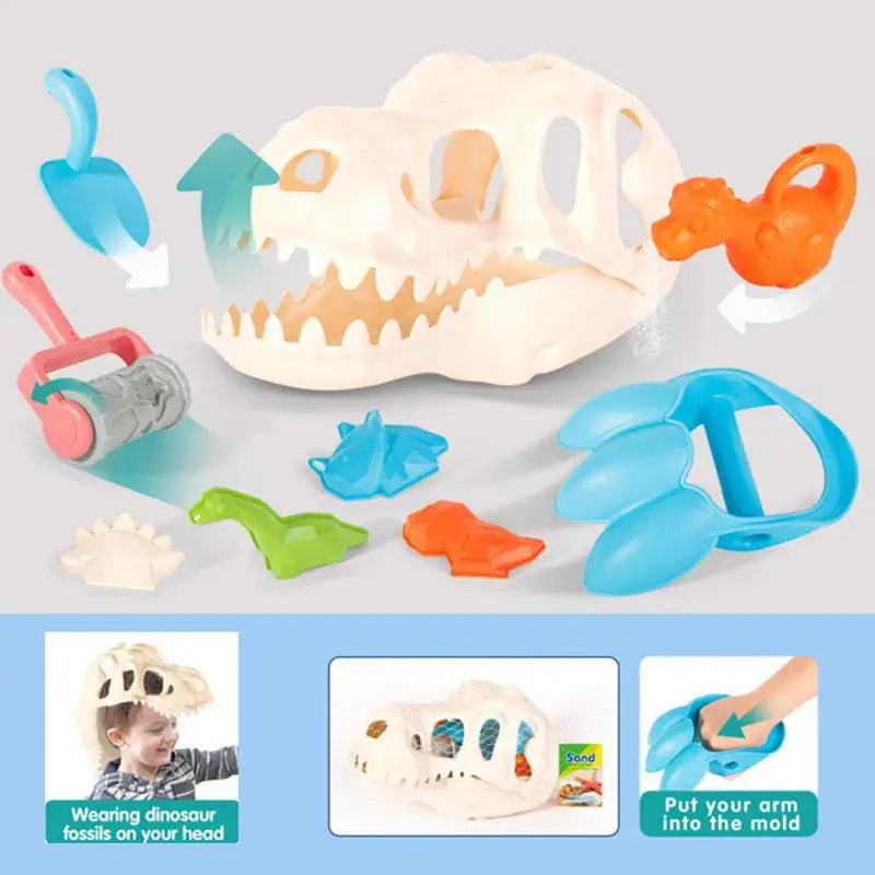 Dino Sand Set™ – Creuse et Joue – Jouet de Dino et de Sable