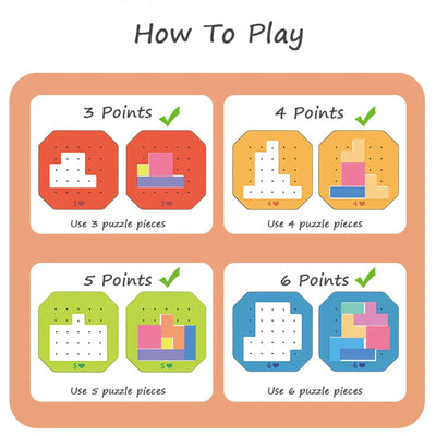 Colorful Tangram Puzzle™ - Créativité et apprentissage - Puzzle Tangram