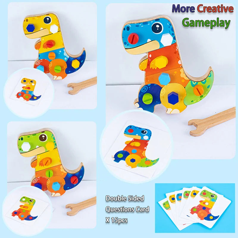 Dino Screwdriver Board™ - Tourne et Découvre - Jouet Sensoriel