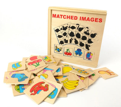 Jeu d'ombres en bois - Jouets éducatifs mathématiques