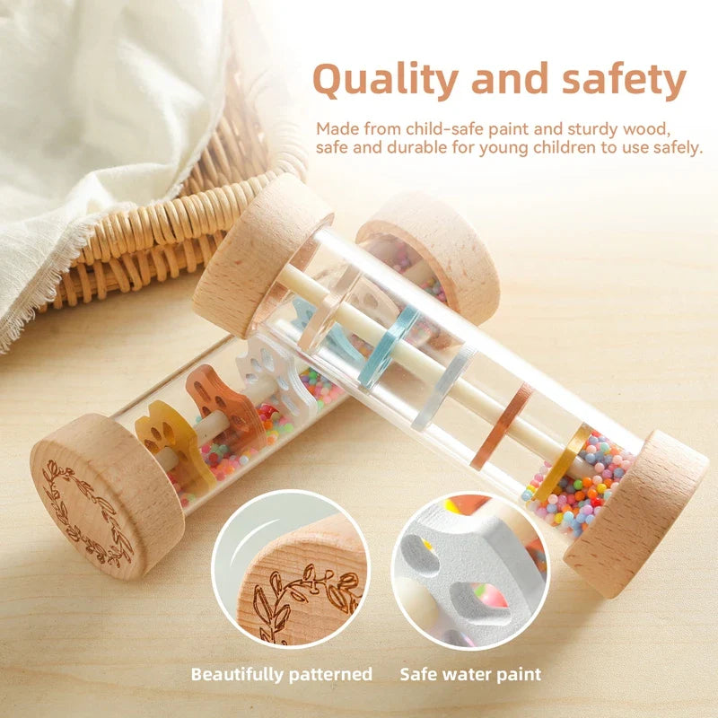 Baby Rain Stick™ – Musique magique de la pluie – Jouet sensoriel