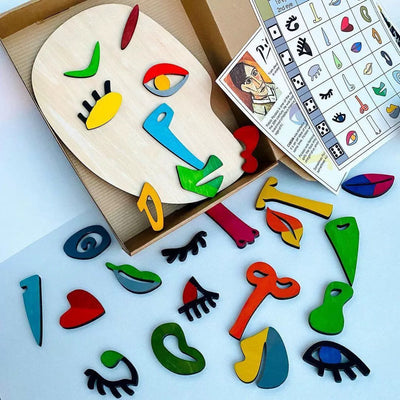 Rompecabezas facial Montessori estilo Picasso - Juguetes de logopedia