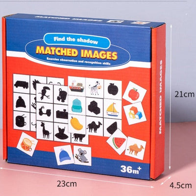 Jeu en bois Cherche l'ombre - Jouets mathématiques