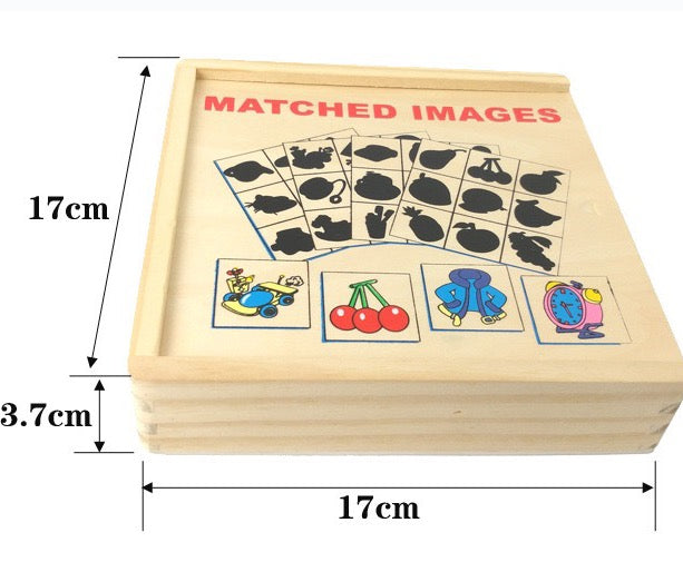 Jeu d'ombres en bois - Jouets éducatifs mathématiques