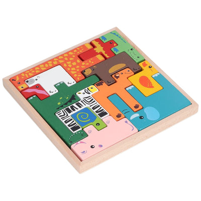 Blocs de construction d'animaux Montessori