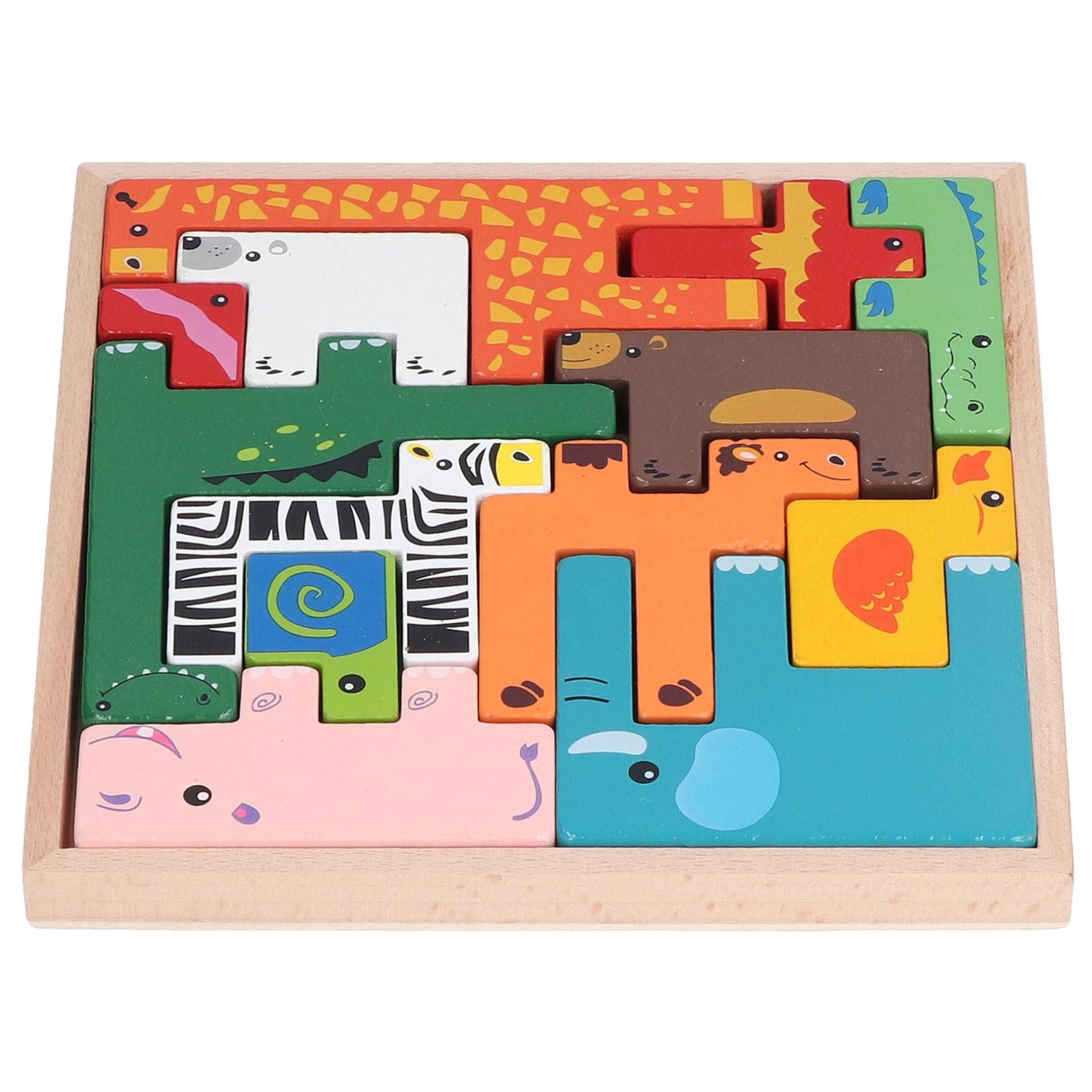 Blocs de construction d'animaux Montessori
