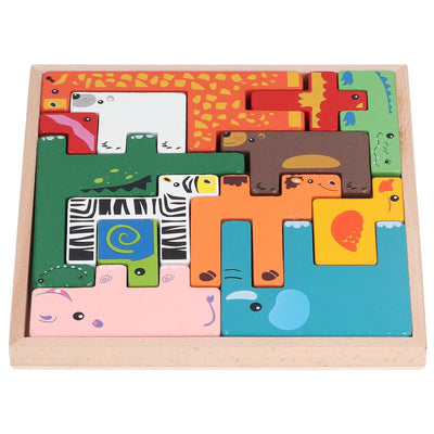 Blocs de construction d'animaux Montessori