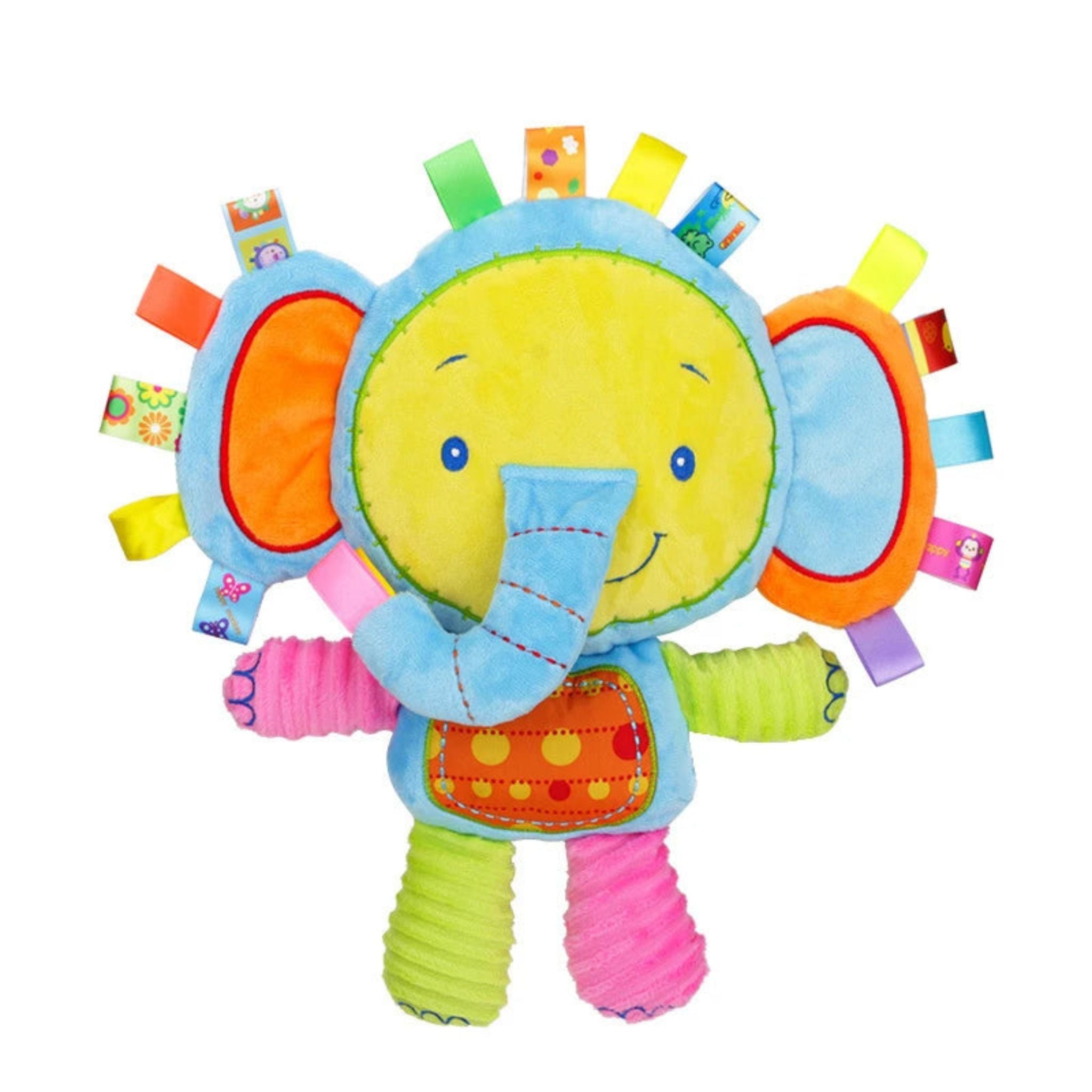 Éléphant en peluche Montessori pour bébé
