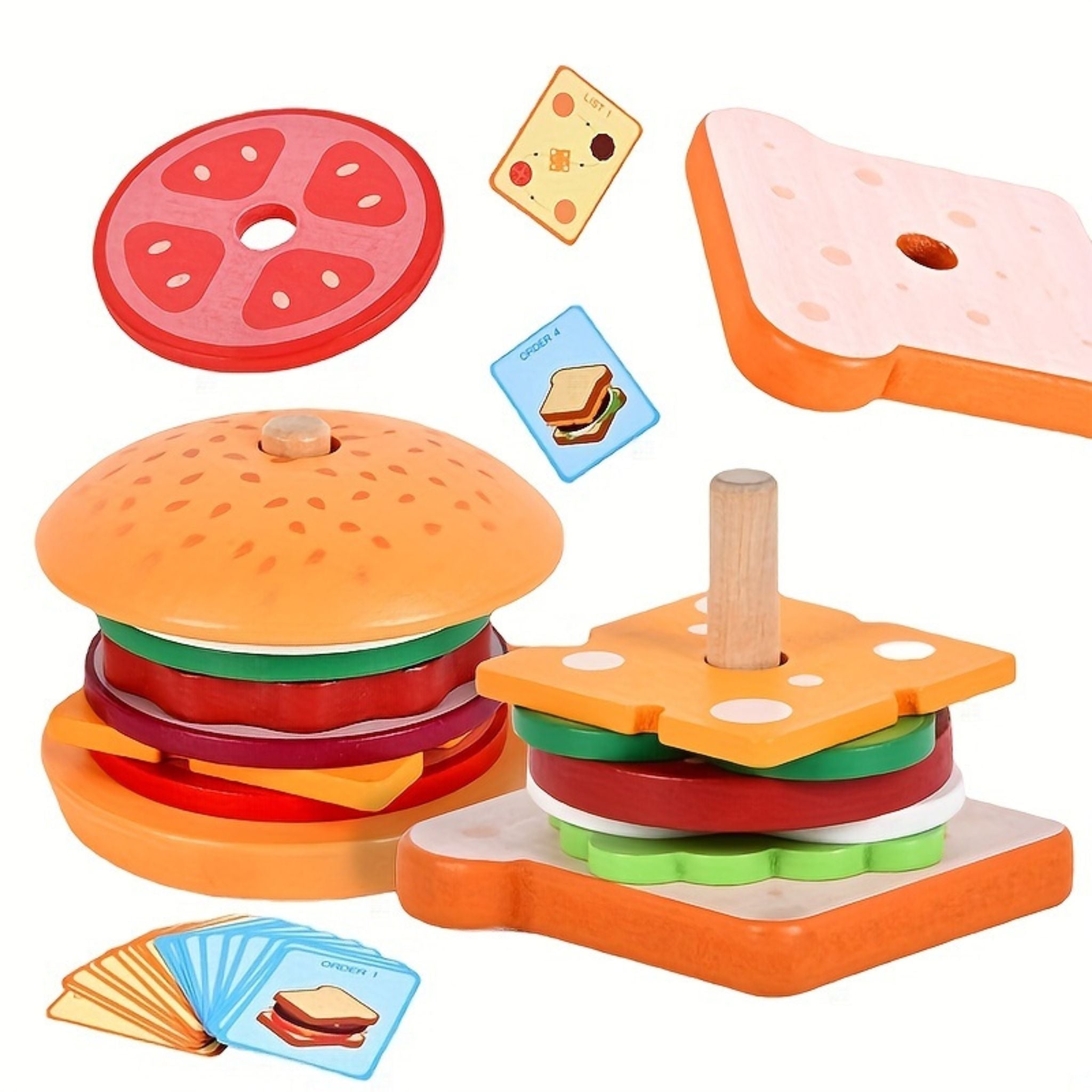 Constructeur de hamburgers Montessori